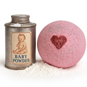 Bath Bomb Sparkle Valentine (Baby Powder Scented)